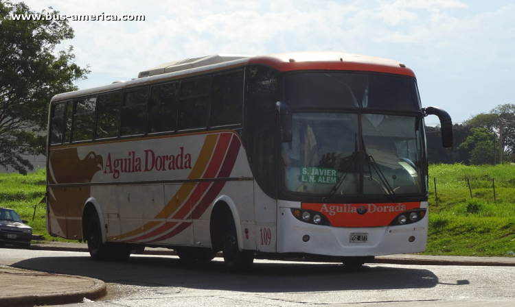 Scania K 124 IB - Sudamericanas F-50 350 - Aguila Dorada
FHZ 477

Aguila Dorada (Prov. Misiones), interno 109
