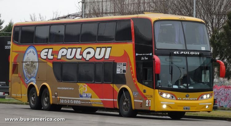 Scania K 420 - Sudamericanas F-50 - El Pulqui
ISU 930
[url=https://bus-america.com/galeria/displayimage.php?pid=58697]https://bus-america.com/galeria/displayimage.php?pid=58697[/url]
[url=https://bus-america.com/galeria/displayimage.php?pid=58698]https://bus-america.com/galeria/displayimage.php?pid=58698[/url]

El Pulqui, interno 21

Servicio de temporadas que se cumple en vacaciones de invierno y verano
