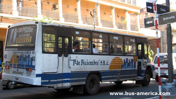 Mercedes-Benz L 1418 - San Jorge - 1º de Diciembre
AJT 792
[url=https://bus-america.com/galeria/displayimage.php?pid=1656]https://bus-america.com/galeria/displayimage.php?pid=1656[/url]
[url=https://bus-america.com/galeria/displayimage.php?pid=49223]https://bus-america.com/galeria/displayimage.php?pid=49223[/url]
[url=https://bus-america.com/galeria/displayimage.php?pid=49224]https://bus-america.com/galeria/displayimage.php?pid=49224[/url]

Línea 41 (Asunción), unidad 41
