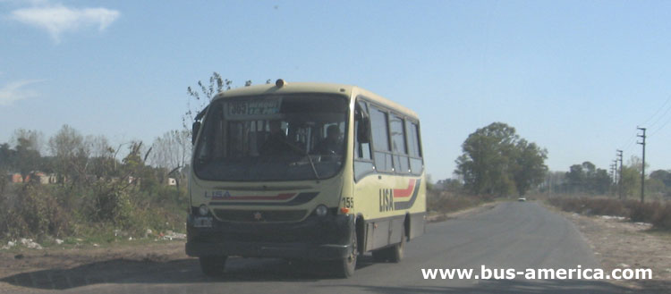 Mercedes Benz LO 814 carrozado frontal - Marcopolo Senior G VI - L.I.S.A.
