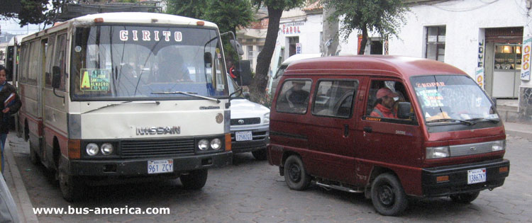 Nissan Civilian (en Bolivia) - línea A de Potosí
961 CZY

Línea A (Potosí)
