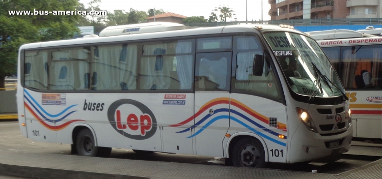 Agrale MA 8.5 - Saldivia Aries 305 - Lep
¿AA348D-?

Buses Lep (Prov. Córdoba), interno 101
