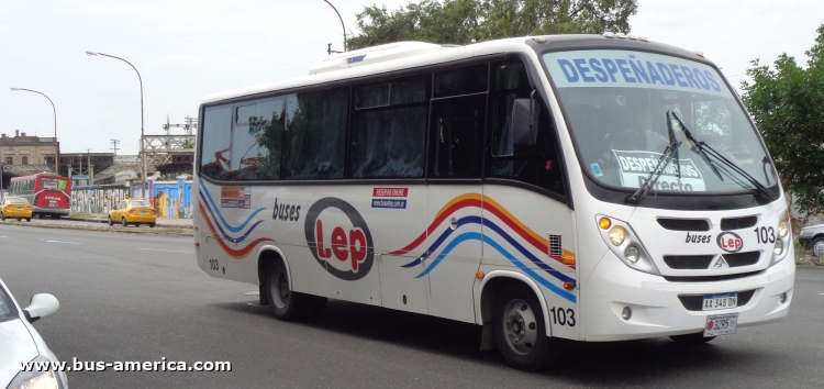 Agrale MA 8.5 - Saldivia Aries 305 - Lep
AA348DN

Buses Lep (Prov. Córdoba), patente provincial 3295, interno 103
