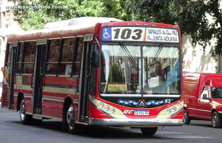 Agrale MT 15.0 LE - Metalpar Iguazú 2010 - QC
AA 924 MF

Línea 103 (Buenos Aires), interno 43


Archivo originalmente posteado en marzo de 2018
