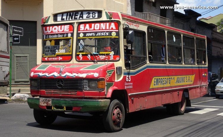 Mercedes-Benz L 711 - San Luis - Gral. Aquino
¿BAJ 222?

Línea 28 (Asunción), interno 63
