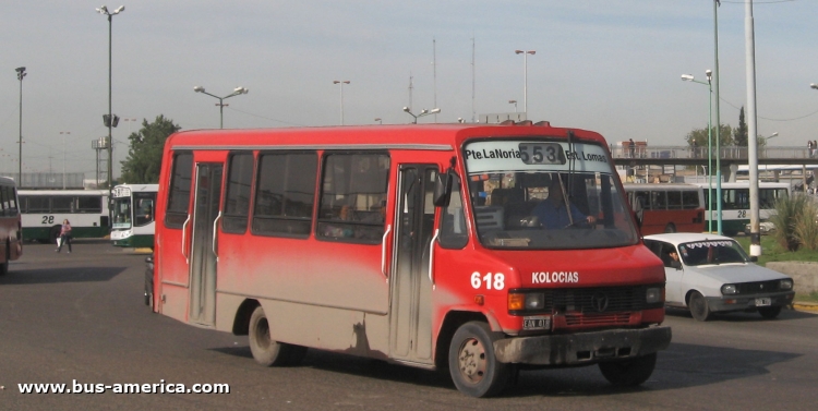 Mercedes-Benz LO 814 - Todo Bus - Kolocias
EAN418

Línea 553 (Partido de Lomas de Zamora), interno 618
