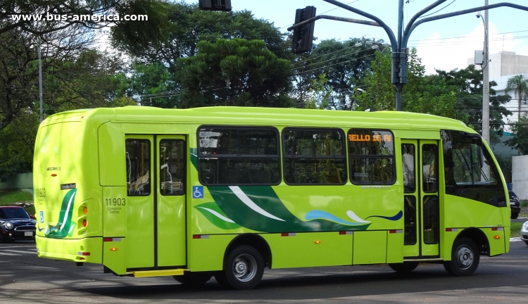 Mercedes-Benz LO 916 - Mascarello Gran Micro S3 - Consorcio Sorriso , Cidade Verde
Consórcio Sorriso (Foz do Iguaçú), unidad 11903



Archivo posteado originalmente en julio de 2019
