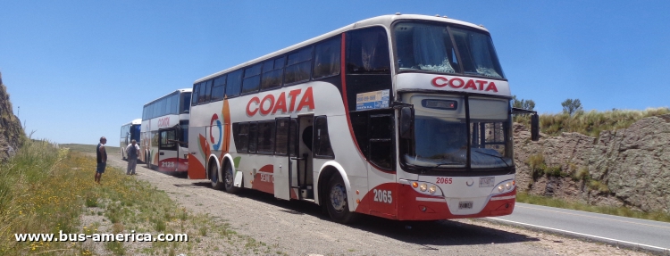 Mercedes-Benz O 400 RSD - Sudamericanas F-50 - COATA
EZT140
http://galeria.bus-america.com/displayimage.php?pid=44062

COATA (Córdoba), patente provincial 1407, interno 2065
