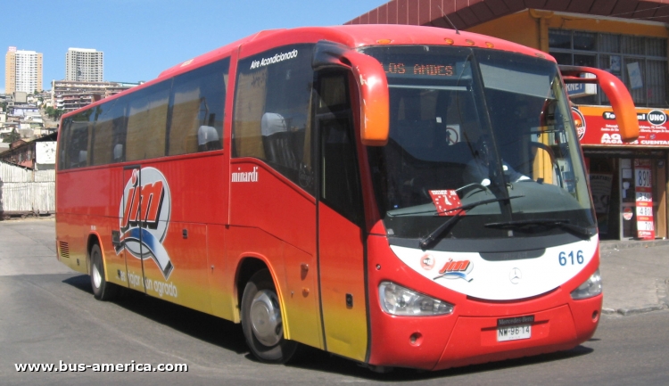 Mercedes-Benz O 500 R - Irizar Century (en Chile) - JM
NW9614

JM, unidad 616
