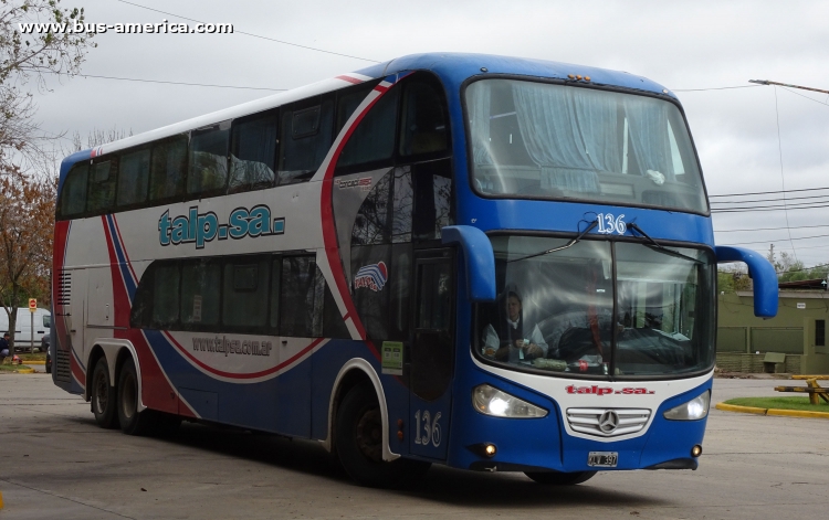 Mercedes-Benz O 500 RSD - Niccolo New Concept 2250 Isidro - TALP
KLV397
[URL=http://galeria.bus-america.com/displayimage.php?pid=44800]http://galeria.bus-america.com/displayimage.php?pid=44800[/url]

Línea 351 (Prov. Buenos Aires), interno 136
