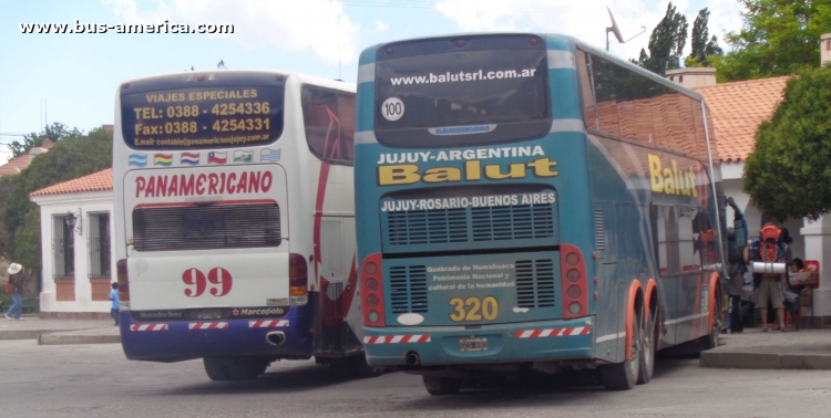 Mercedes-Benz O 500 RSD - Sudamericanas F-50 - Balut
GCS890
http://galeria.bus-america.com/displayimage.php?pid=41751

Línea 3 (Jujuy), interno 320
