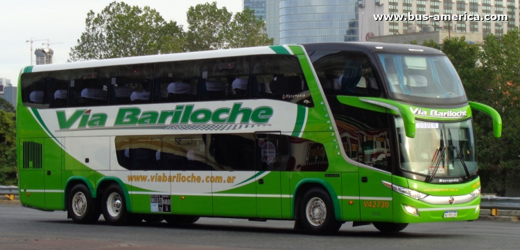 Mercedes-Benz O-500 RSD - Marcopolo Paradiso G7 1800 DD (en Argentina) - Vía Bariloche
AA993XX

Vía Bariloche, interno V42730
