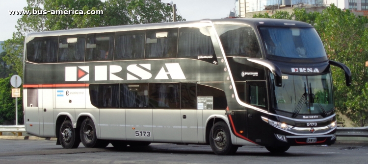 Mercedes-Benz O-500 RSD - Marcopolo Paradiso G7 1800 DD (en Argentina) - ERSA
PJQ847

E.R.S.A., interno 5173
