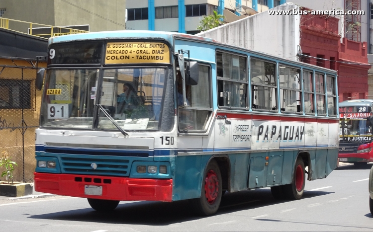 Mercedes-Benz OF 1115 - Caio Vitoria Fe (en Paraguay) - Paraguay
Línea 9 (Asunción), unidad 150
