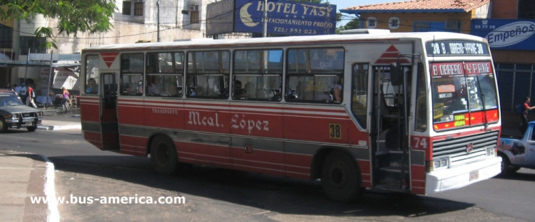 Mercedes-Benz OF - CAIO Vitoria (en Paraguay) - Mcal. López
