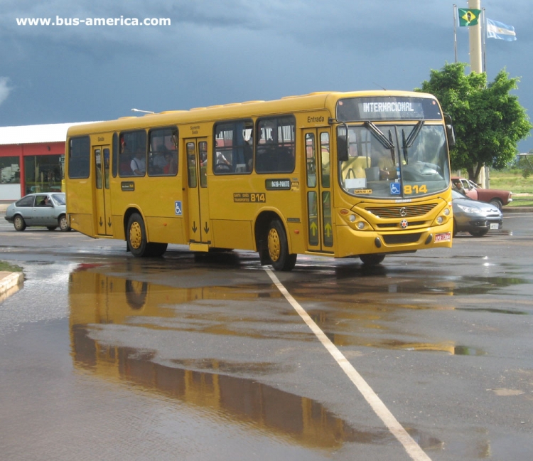 Mercedes-Benz OF - Marcopolo Torino G7 - Santa Igns
IPX1394
(Una lnea municipal que cunple un servicio internacional hasta el puesto fronterizo que queda del lado argentino)
