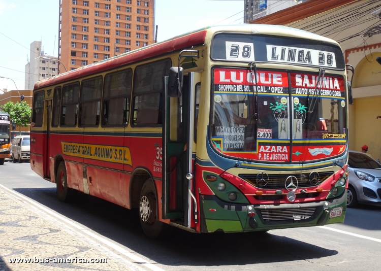 Mercedes-Benz OF - Marcopolo Torino (en Paraguay) - Gral. Aquino
BKO 038

Línea 28 (Asunción), interno 35
