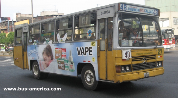 Mercedes-Benz OF 1113 - CAIO Amelia (en Perú) - Sub 23 15 de Agosto
IQ6834
Línea IO-53 (ex línea 48)
