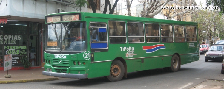 Mercedes-Benz OF 1417 - La Favorita - TiPoka
ENJ911

Línea 24 (Posadas), interno 21
Sistema Integrado de Transporte Misionero, lo integran los municipios de Posadas, Candelaria, Garupa y la provincia de Misiones 
