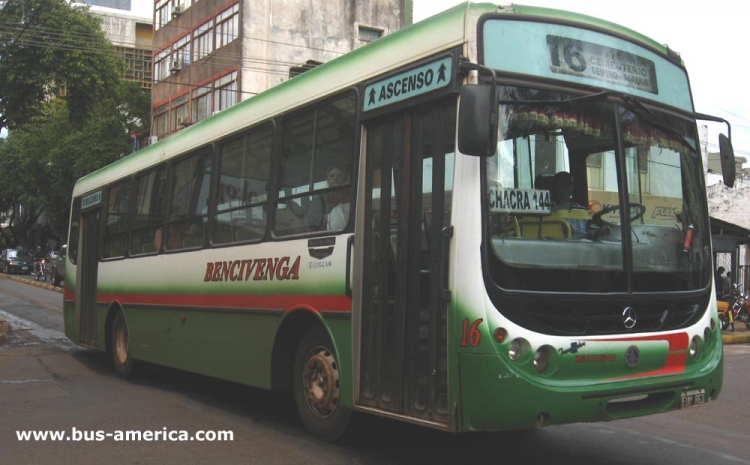 Mercedes-Benz OF 1417 - Metalpar Tronador - Bencivenga
EUU 863

Línea 16 (Posadas), interno 16

