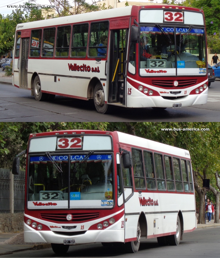 Mercedes-Benz OF 1418 - Metalpar Tronador 2010 - Vallecito
PAY 565

Línea 32 (San Juan), interno 15


