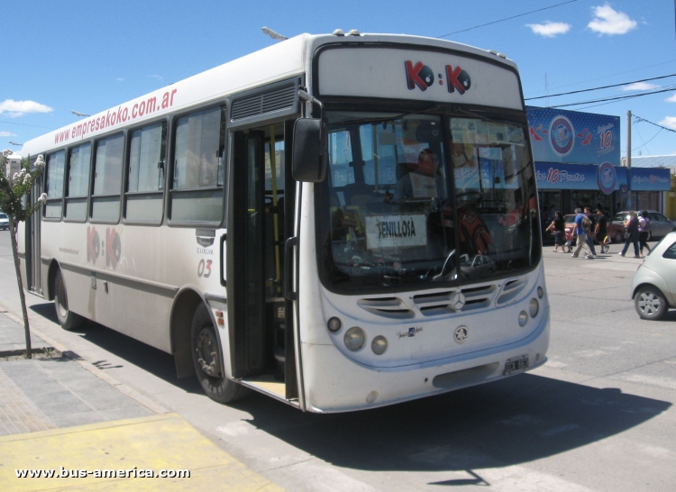Mercedes-Benz OF 1418 - Metalpar Tronador - Ko Ko
ICX663

Ko-Ko (provincial de Neuquén), interno 03
