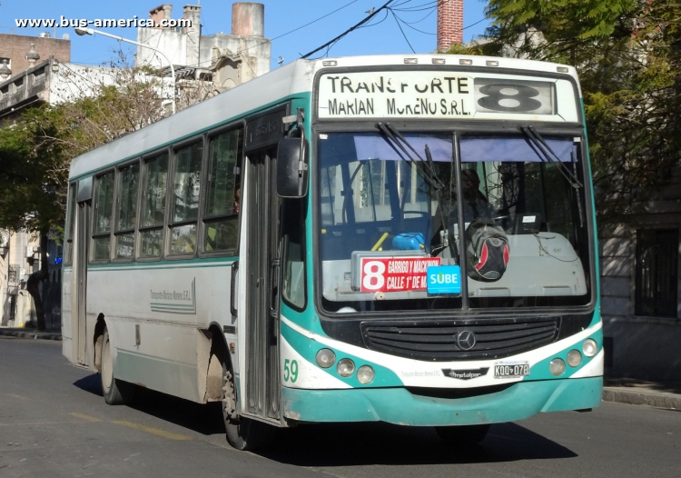 Mercedes-Benz OF 1418 - Metalpar Tronador 2010 - Mariano Moreno
KQQ078

Línea 8 (Paraná), interno 59

Desde julio de 2018 opera el
Sistema Integrado de Transporte Urbano (S.I.T.U.)
regulado por:
-Secretaría de Servicios Públicos de la Municipalidad de Paraná
-Ministerio de Transporte de la Provincia de Entre Ríos


Archivo posteado originalmente en agosto de 2018
