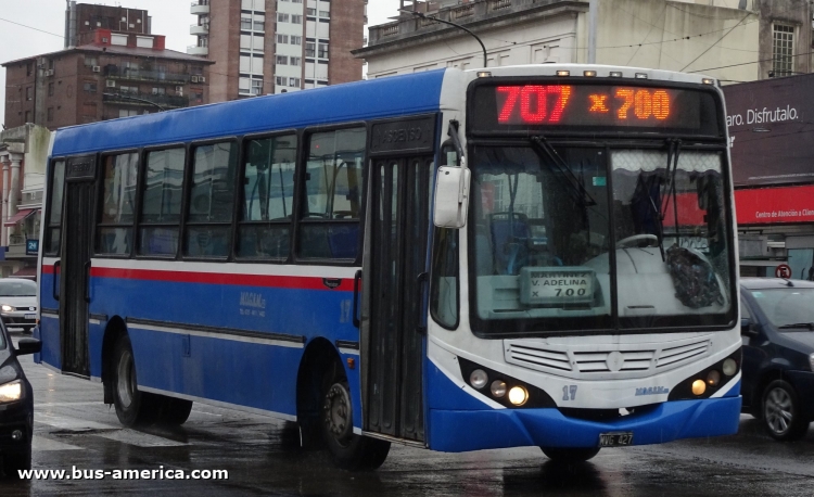 Mercedes-Benz OF 1418 - Metalpar Tronador 2010 - MOGSM
MVG 427

Línea 707 x 700 (Pdo. San Isidro), interno 17 [desde septiembre 2015]
Ex línea 670 (Pdo. San Martín), interno 606 [hasta septiembre 2015]
Ex línea 670 (Pdo. San Martín), interno 6 [desde 2013]
