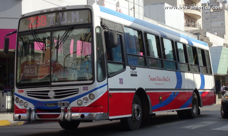 Mercedes-Benz OF 1418 - Metalpar Tronador 2010 - TUM
OGV 487

Línea 238 (Prov. Buenos Aires), interno 312




Archivo originalmente posteado en abril de 2018 
