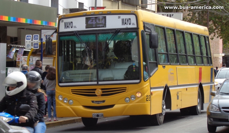 Mercedes-Benz OF 1418 - Metalpar Tronador 2010 - Mayo
NQE391

Línea 49, interno 22
