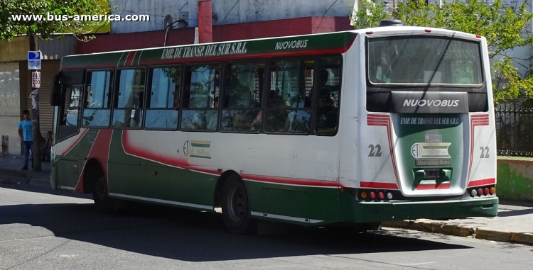 Mercedes-Benz OF 1418 - Nuovobus - E.T.Del Sur
NUC618

Línea ¿404? ¿200? (Pcía. Buenos Aires), interno 22
