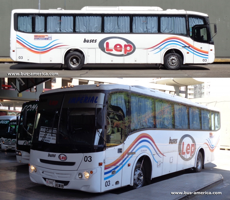 Mercedes-Benz OF 1418 - Saldivia Aries 2 325 - Lep
IQR812

Buses Lep, interno 03, patente provincial 2990
