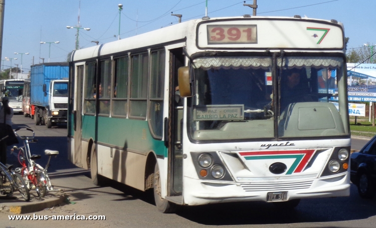 Mercedes-Benz OF 1418 - Ugarte Americano - Exp. Pque. El Lucero (El Litoral)
IPY918

Línea 391 (Prov. Buenos Aires), interno ¿136?
