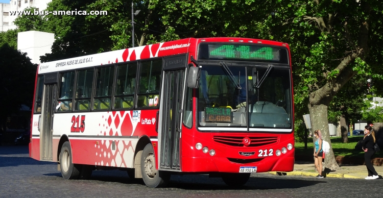 Mercedes-Benz OF 1621 - Metalpar Tronador 2010 - Nueve de Julio
AB 950 LN

Línea 414 (Prov. Buenos Aires), interno 212
