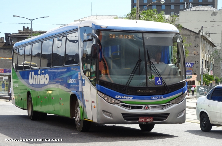 Mercedes-Benz OF 1721 - Marcopolo Audace - Uniao
KPX-6009

Linha 559B (Estadual Rio de Janeiro), unidad RJ 204.229



Archivo originalmente posteado en junio de 2019

