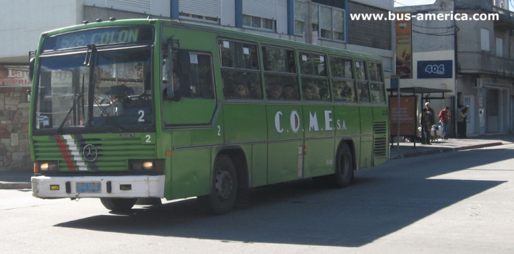 Mercedes-Benz OH 1315 - Caio Vitoria (en Uruguay) - C.O.M.E.
STC1202
Se puede consultar la historia de esta empresa en : http://www.grupoaclo.es.tl/Comesa-_-46-A%F1os-de-Historia.htm
