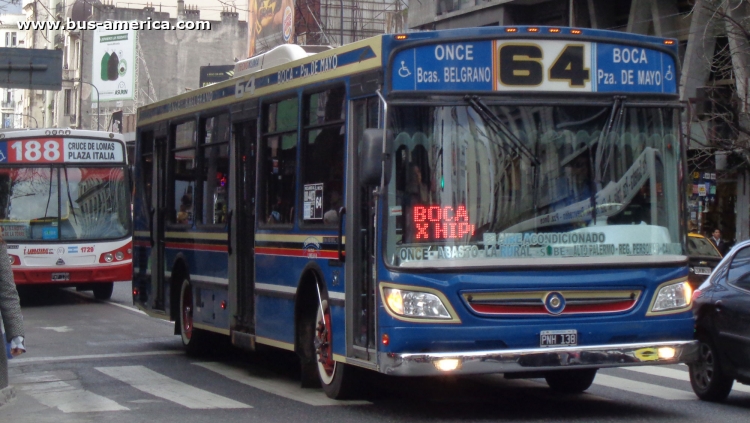 Mercedes-Benz OH 1618 L SB - Italbus Tropea - Vuelta de Rocha
PNH138

Línea 64 (Buenos Aires), interno 57
