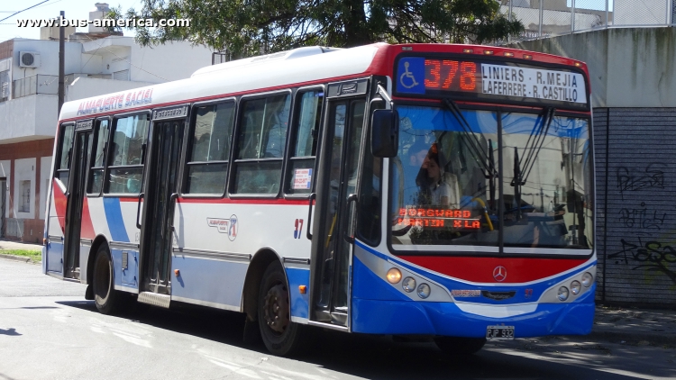 Mercedes-Benz OH 1618 L SB - Metalpar Iguazú 2010 - Almafuerte
PJP932

Línea 378 (prov. Buenos Aires), interno 37
Ex línea 630 (Pdo. La Matanza), interno 315 [enero 2018 - julio 2019] 
Ex línea 180 (Buenos Aires), interno 79 [enero 2016 
- enero 2018]
