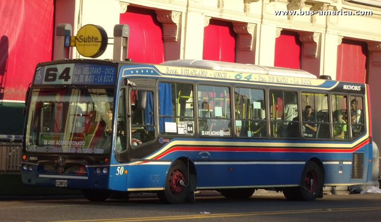 Mercedes-Benz OH 1618 L SB - Nuovobus Menghi - Vuelta de Rocha
OMX 685

Línea 64 (Buenos Aires), interno 50
