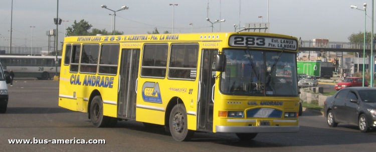 Mercedes-Benz OH 1621 L - La Favorita 44-98 - Cía. Andrade
CYL828

Línea 283 (Prov. de Buenos Aires), interno 37
