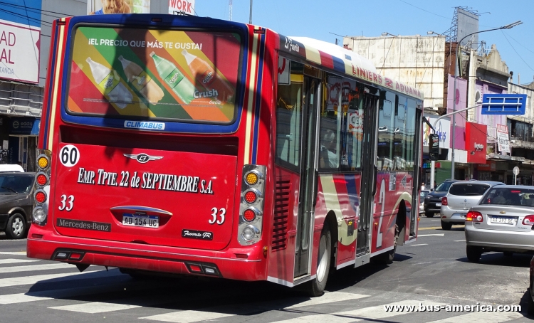 Mercedes-Benz OH 1621 L SB - La Favorita Favorito GR - 22 de Setiembre
AD154UC

Línea 2 (Buenos Aires), interno 33



Archivo originalmente posteado en febrero de 2019
