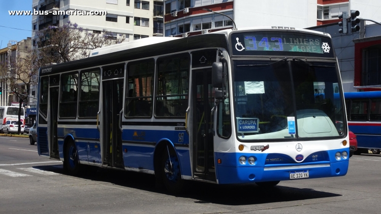 Mercedes-Benz OH 1621 L SB - Nuovobus Menghi Euro - Cia. Noroeste
AE 120 YK

Línea 304 (Pcia. de Buenos Aires), interno 27
