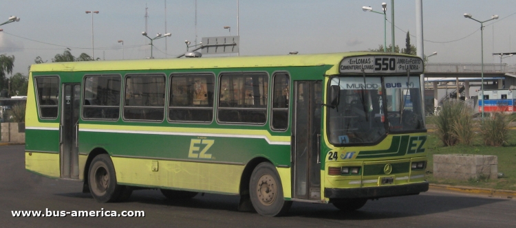 Mercedes-Benz OHL 1320 - La Favorita 29-93 - EZ
AWP221

Línea 550 (Partido de Lomas de Zamora), interno 24
Ex Línea 168 (Buenos Aires), interno 144 [hasta enero de 2010]
