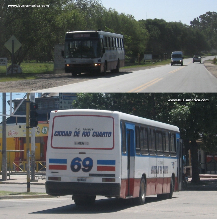 Scania F 94 HB - Marcopolo Torino GV - Cdad. de Rio Cuarto
CXO590

Línea 8 (Río Cuarto), interno 69
