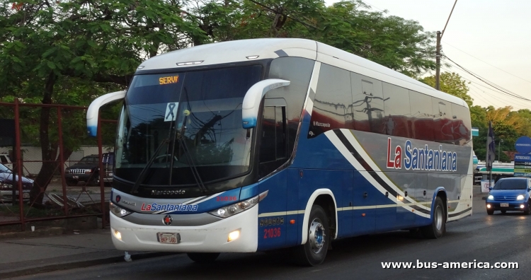 Scania K - Marcopolo G7 Paradiso 1200 (en Paraguay) - La Santiana
BKP 560

La Santaniana, unidad 21036
