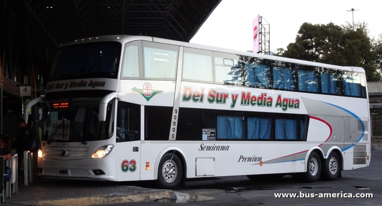 Scania K 380 - Troyano Autocar Doble Piso Calixto - Del Sur y Media Agua
LIT 770

Del Sur y Media Agua, interno 63
