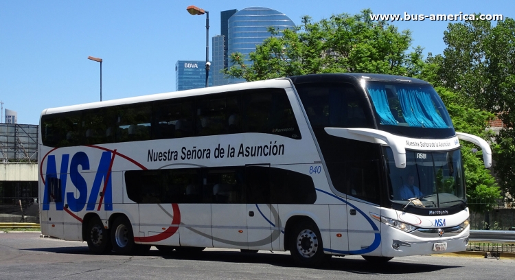 Scania K 380 - Marcopolo Paradiso G7 1800 DD (para Paraguay) - NSA
BGN014

NSA, unidad 840
