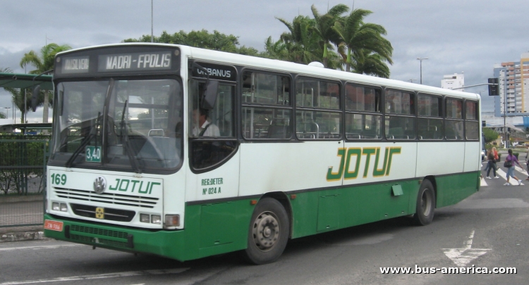 Volksbus 16.180 CO - Busscar Urbanus - Jotur
LZW7869

Linha 24 ramal 4 (Santa Catarina), unidad 169
