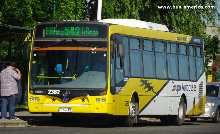 Volkswagen 18.230 OT - Nuovobus Menghi Euro - Grupo Autobuses , Cía. La Paz
AC 163 PI

Línea 542 (Pdo. Lomas de Zamora), interno 2382
Ex Autobuses Santa Fe (Santa Fe)
