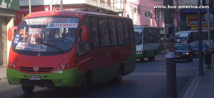 Volksbus 9-150 EOD - Metalpar Pucará Evolution IV - Gran Valparaíso
DC-LR-74

Línea 518
